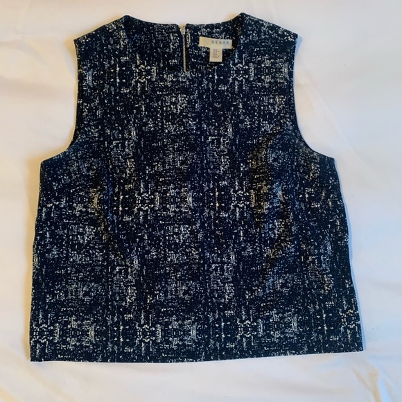 Navy/White Print Blouse - Picture 4 of 9